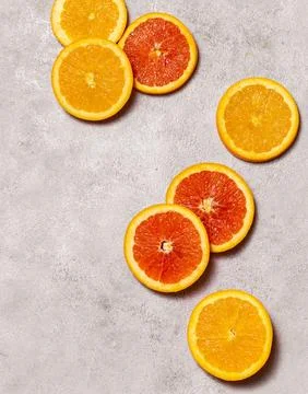 Sunkist and Cara-cara with creative composition Stock Photos