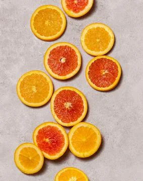 Sunkist and Cara-cara with creative composition Stock Photos