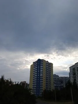 Sunlight amidst the clouds Stock Photos
