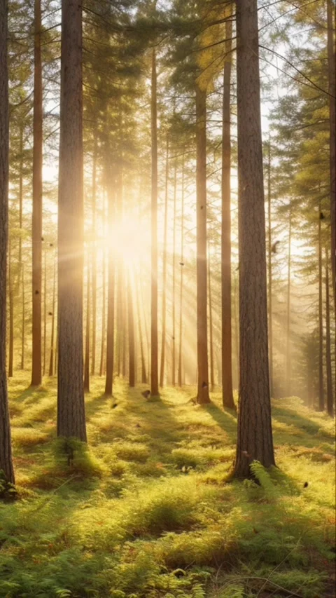 Sunlight and forest. Stock Footage 280107357