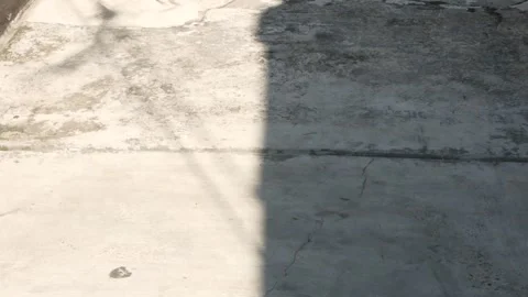 Sunlight and Shadow Cast on Concrete Surface, Abstract Urban Background Stock Footage 339036133