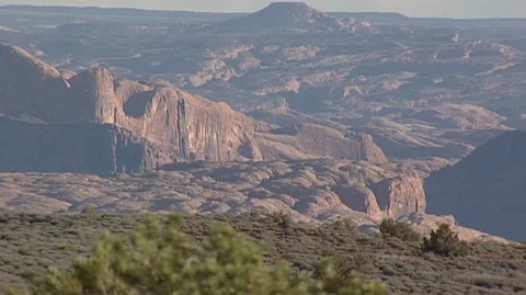 Sunlight and Shadow on Landscape Stock Footage 93649318