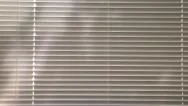 Sunlight And Shadows Behind Venetian Blinds Stock Footage
