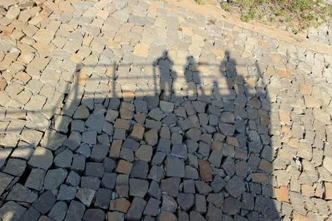 Sunlight and Shadows on Rubble Stock Photos
