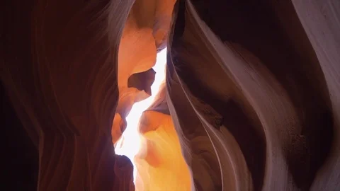 Sunlight in Antelope Canyon Stock Footage 83045741
