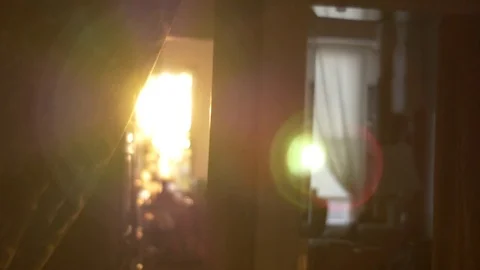 Sunlight in Apartment Stock Footage 76570281