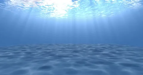 Sunlight beams underwater Stock Footage 218865530