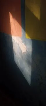 Sunlight behind the window Stock Photos