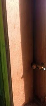 Sunlight behind the window Stock Photos