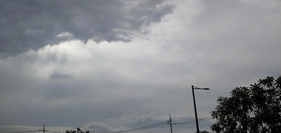 Sunlight between clouds Stock Photos