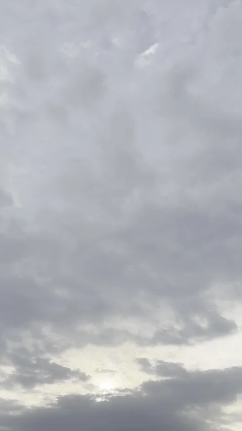 Sunlight Breaking Through Gray Clouds Stock Footage 345515199