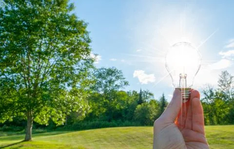 Sunlight Bulb Landscape 写真素材