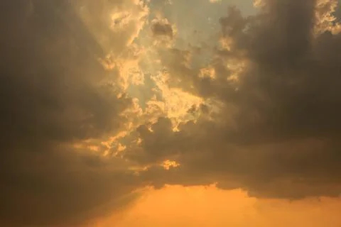 Sunlight with cloud on blue sky Stock Photos