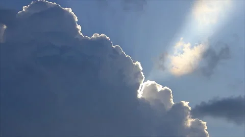 Sunlight in cloud border Stock-Footage 48308773