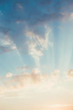 Sunlight in the clouds Stock Photos
