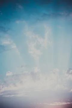 Sunlight in the clouds Stock Photos