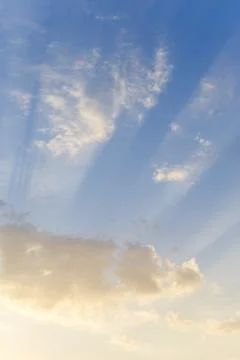 Sunlight in the clouds Stock Photos