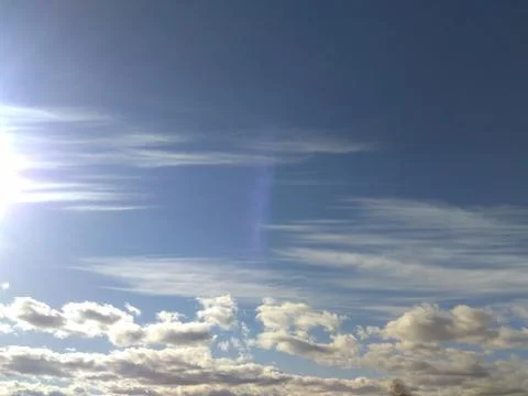 The sunlight on the clouds Stock Photos