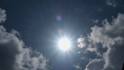 Sunlight coming out of the clouds Stock Footage 270485343