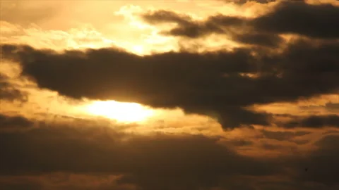 Sunlight in darkness clouds Stock Footage 85817118