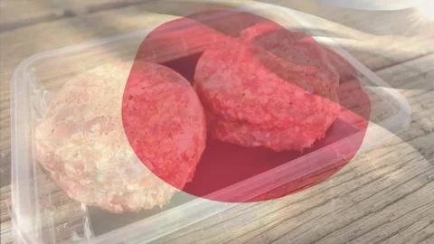 Sunlight driving cam slide, glare shifting, clear tray with two patties, red Stock Footage 329505481