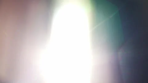 Sunlight effects of light rays in the dark. Light effects of lens and distortion Stock Footage 304851788
