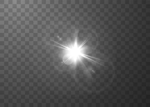Sunlight glare effect vector illustration Stock Illustration