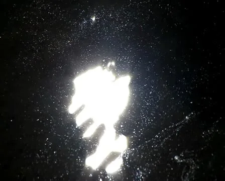 Sunlight glinting off river Stock Footage 10749016