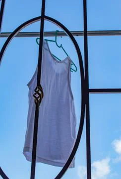 Sunlight is good for washing Stock Photos
