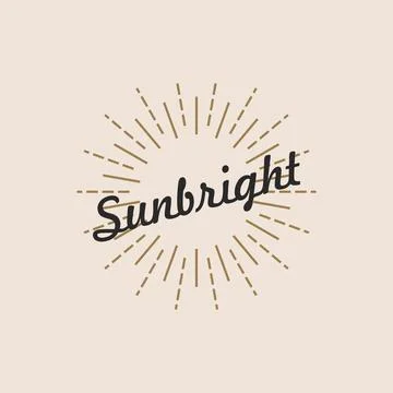 Sunlight icon vector Stock Illustration