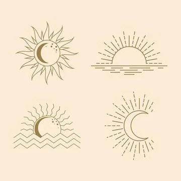Sunlight icon vector Stock Illustration