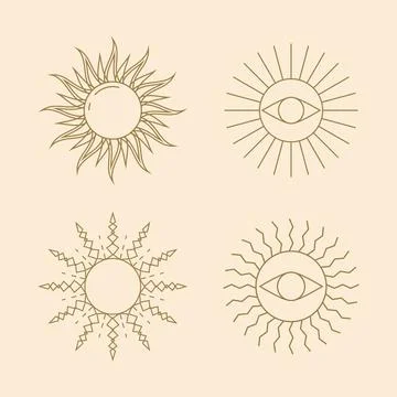 Sunlight icon vector Stock Illustration