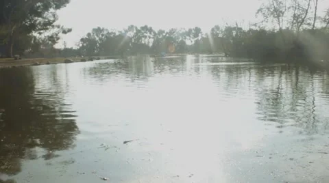 Sunlight into a Lake Stock Footage 45915913