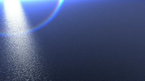 Sunlight Moving Across Ocean HD Stock Footage 106218