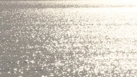 Sunlight on ocean water Stock Footage 74096471