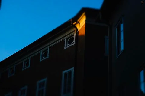 Sunlight on old building Stock Photos