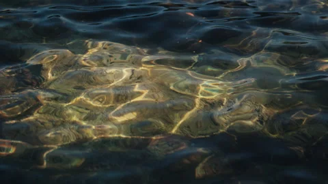 Sunlight Patterns on Clear Adriatic Sea Water Stock Footage 339407771