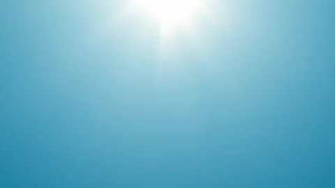 Sunlight Rays on Blue Sky Background Animation Seamless Loop 60 fps Stock Footage 337100800