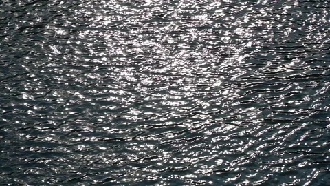 Sunlight reflecting on the ocean Stock Footage 124166232