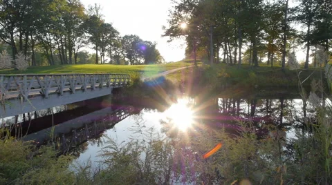 Sunlight Reflecting On Water Stock Footage 60113119