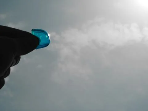 Sunlight reflection on object Stock Photos