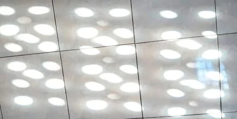 Sunlight reflection overlay from window wall 스톡 사진