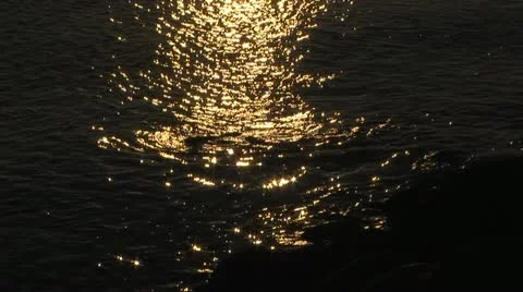 SUNLIGHT REFLECTION ON SEA Stock Footage
