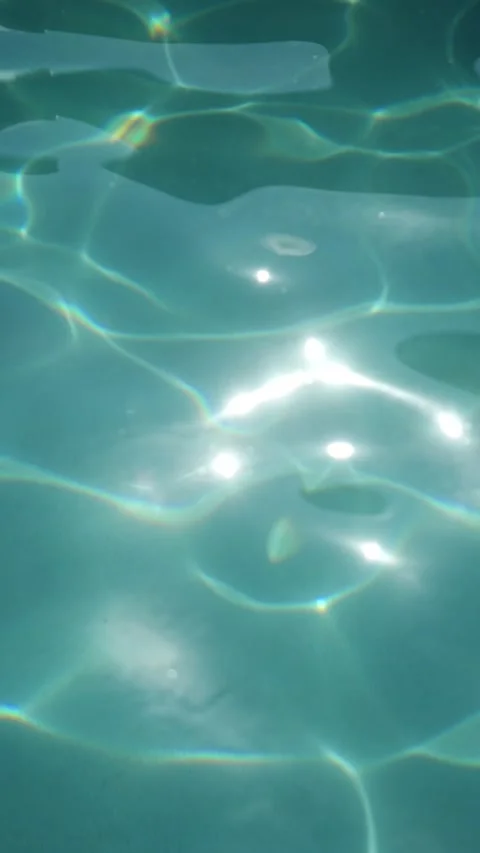 Sunlight Reflections on the Pool Stock Footage 229405322