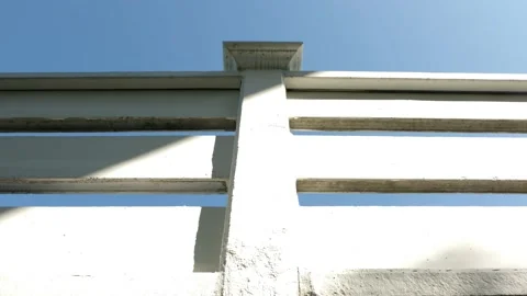 Sunlight shadow on wall Stock Footage 221688737