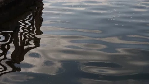 Sunlight with shadows reflections in the lake Stock Footage 181907421