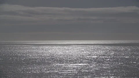 Sunlight Shimmers on the Ocean Video stock 47762292