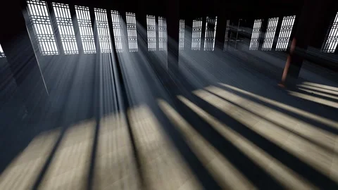 Sunlight shines into the house to form light and delay photography Stock Footage 288091330