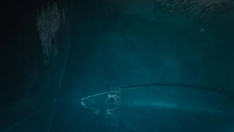 Sunlight shining ,the surface and under the blue ocean, sea wave , with cle.. Stock Photos