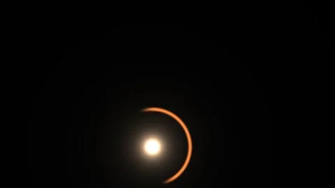 Sunlight shining through a circular shape with fading Stock Footage 338327865